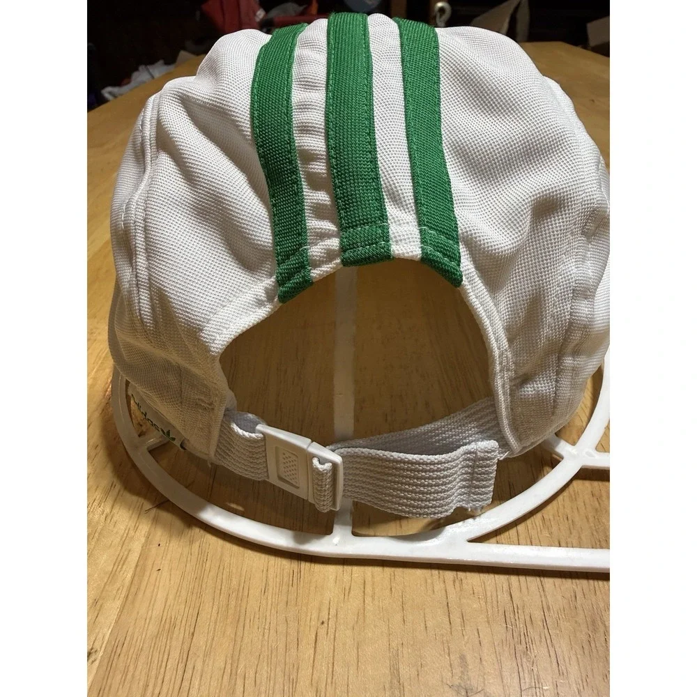 Adidas x Helas Skateboarding Hat White Green 3 Stripe Strapback Cap Rare Collab